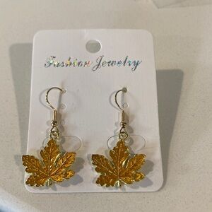 Gold Leaf Earrings